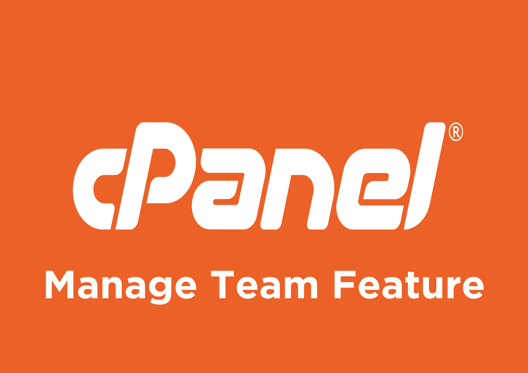 cPanel Manage Team Feature