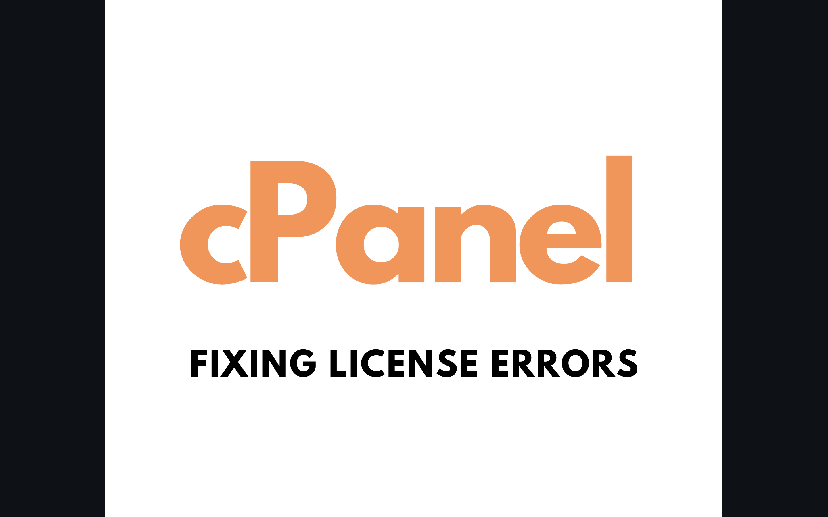 cPanel License Errors